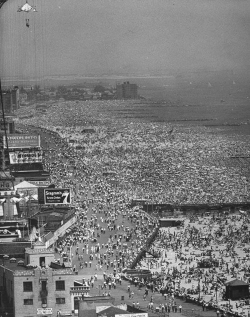 4th of July at Coney Island. July 04, 1949